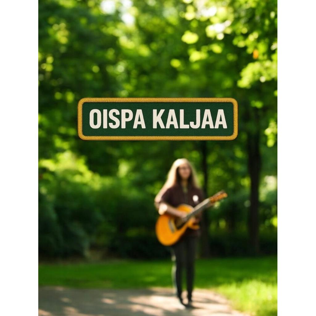 Oispa kaljaa kangasmerkki - Hoopee.fi