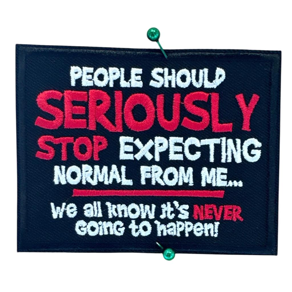 Seriously haalarimerkki - Hoopee.fi