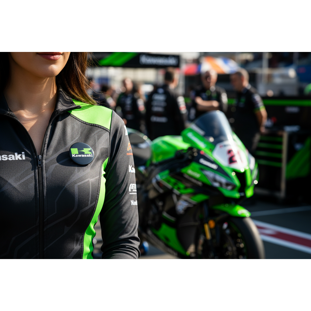 Kawasaki rintanappi - Hoopee.fi