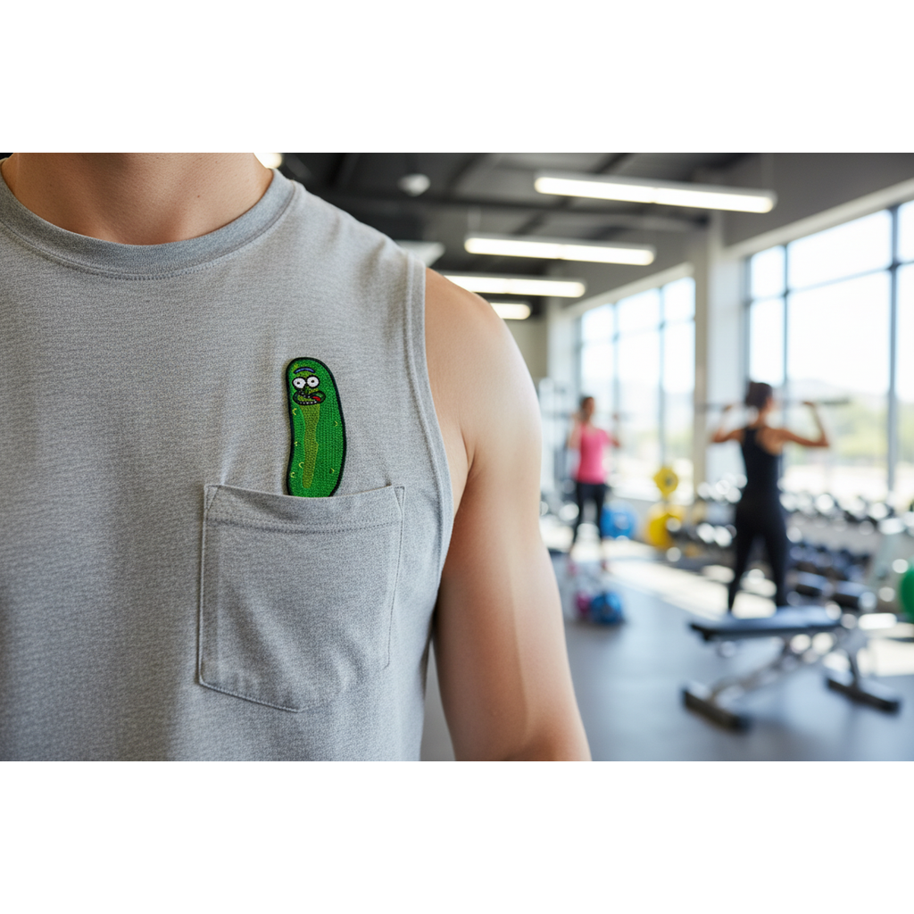 Rick and Morty - Pickle Rick kangasmerkki - Hoopee.fi