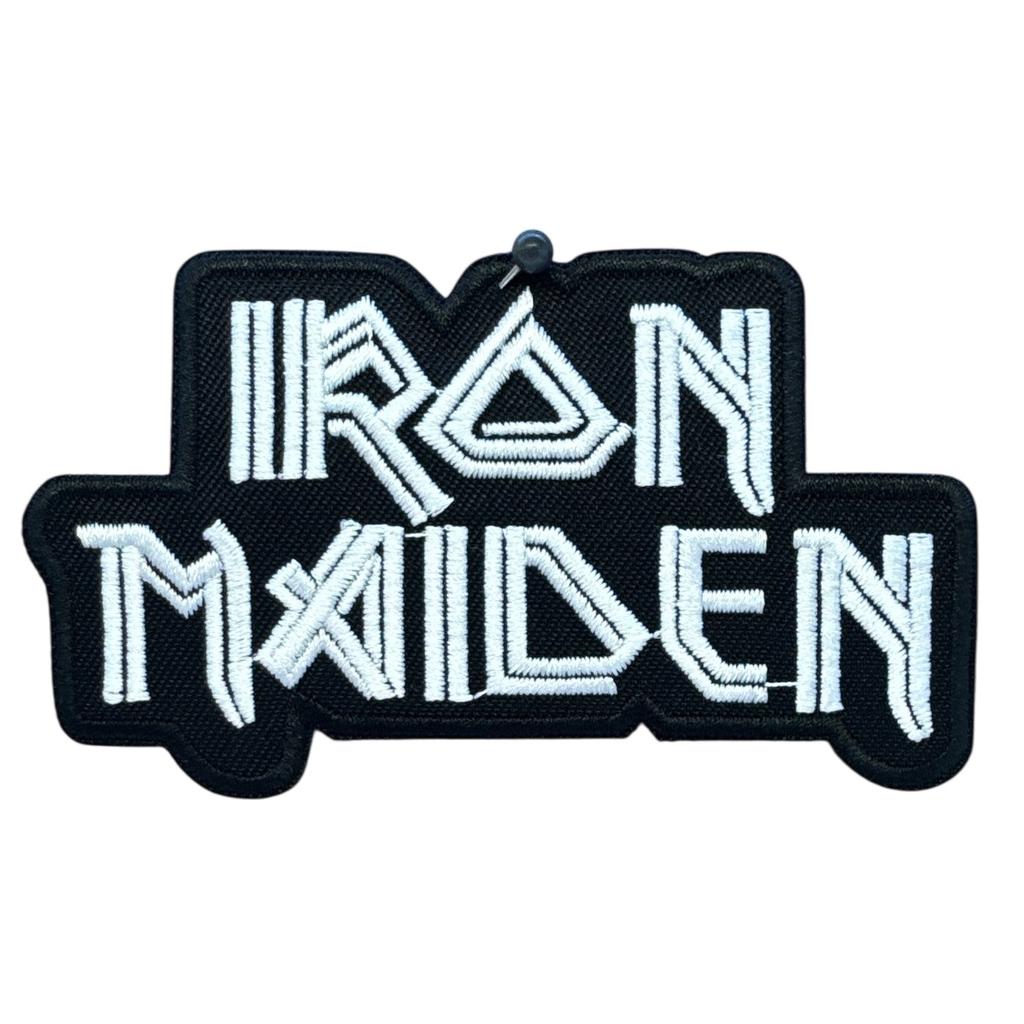 Iron Maiden - Logo white hihamerkki - Hoopee.fi