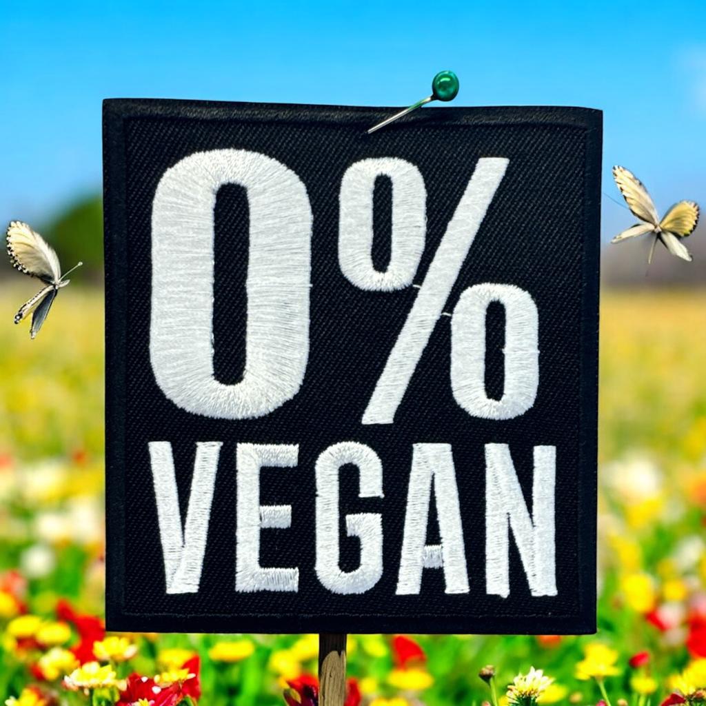 0% vegan haalarimerkki - Hoopee.fi