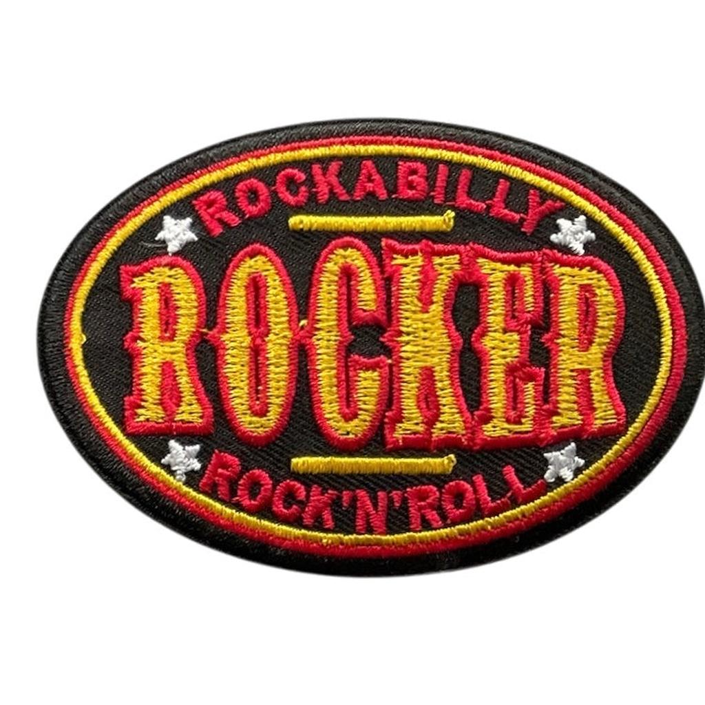 Rockabille rocker kangasmerkki - Hoopee.fi