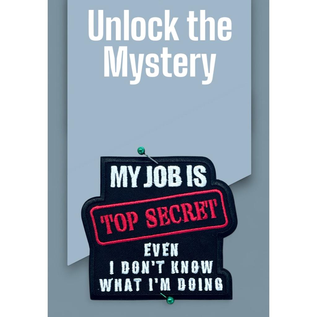 Top Secret haalarimerkki - Hoopee.fi