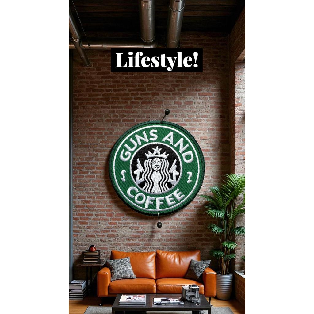Guns and coffee hihamerkki - Hoopee.fi