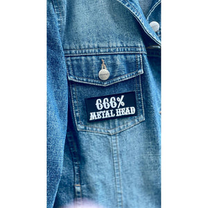 666 Metallipää hihamerkki - Hoopee.fi
