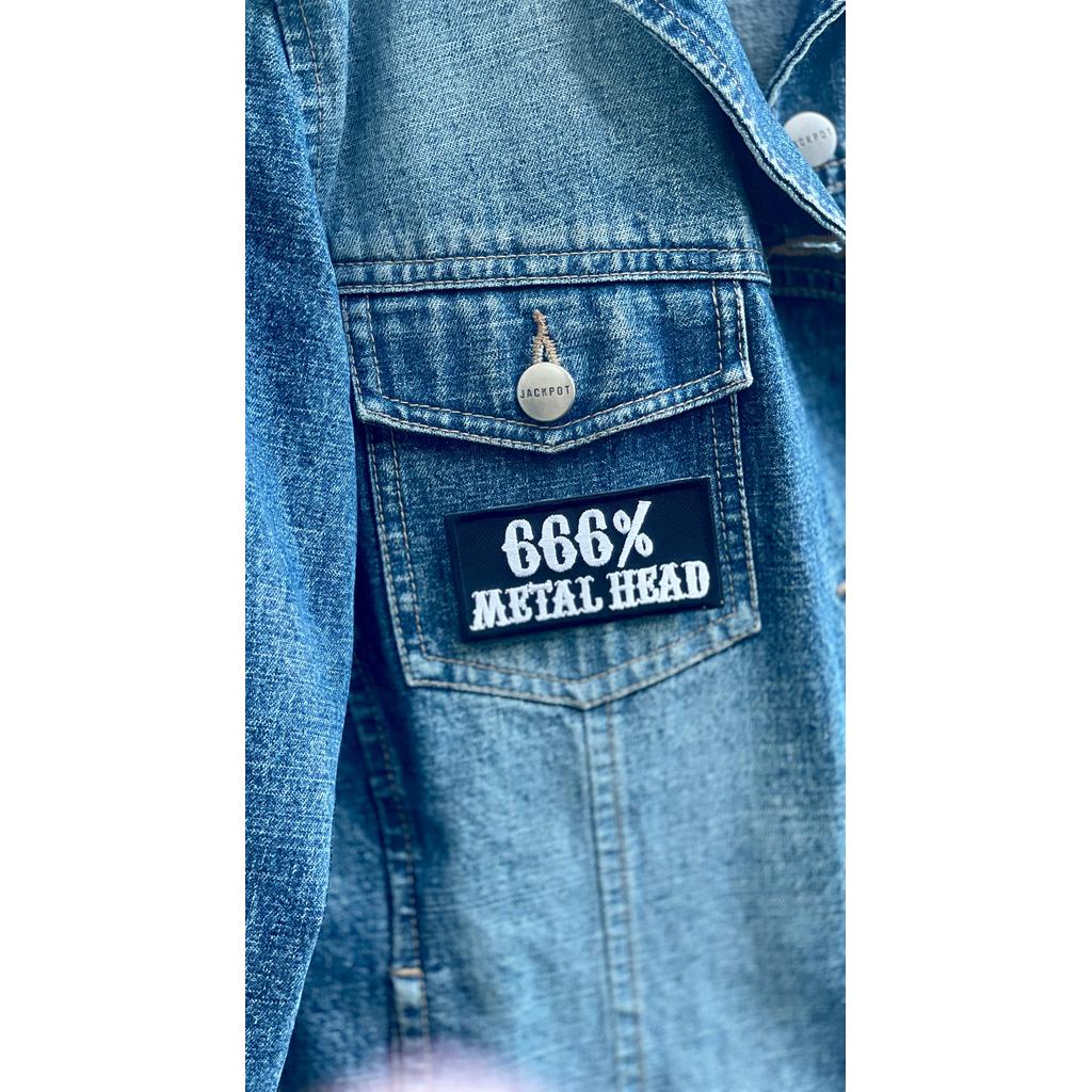 666 Metallipää hihamerkki - Hoopee.fi