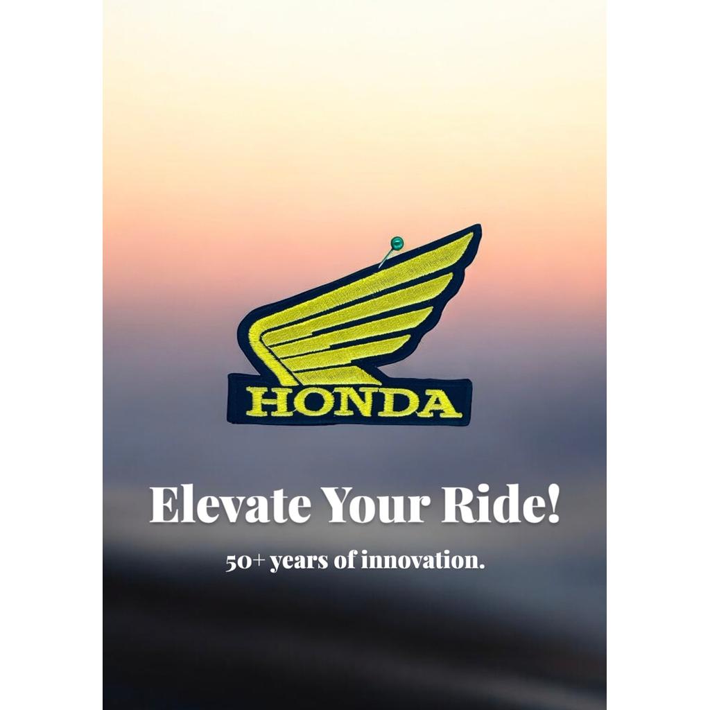 Honda - Yellow wing hihamerkki - Hoopee.fi