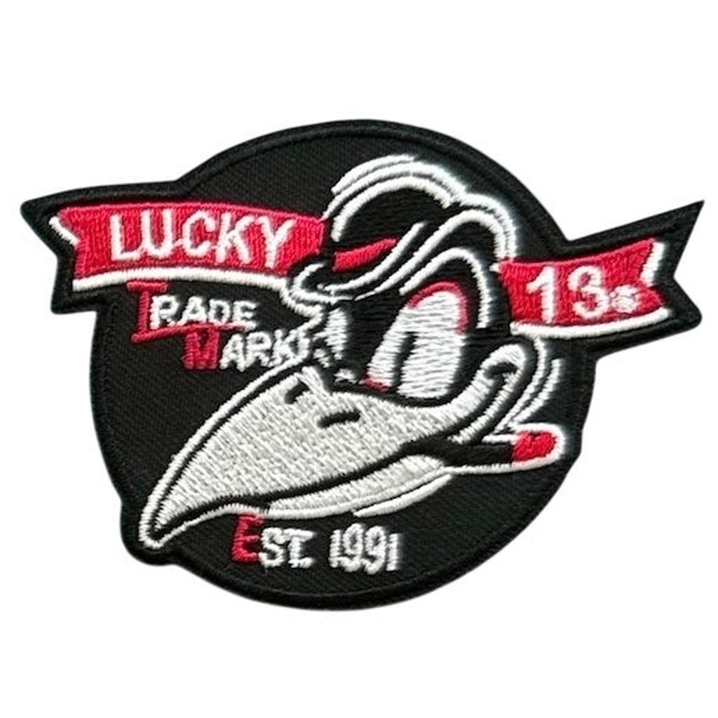 Lucky 13 Raven kangasmerkki - Hoopee.fi