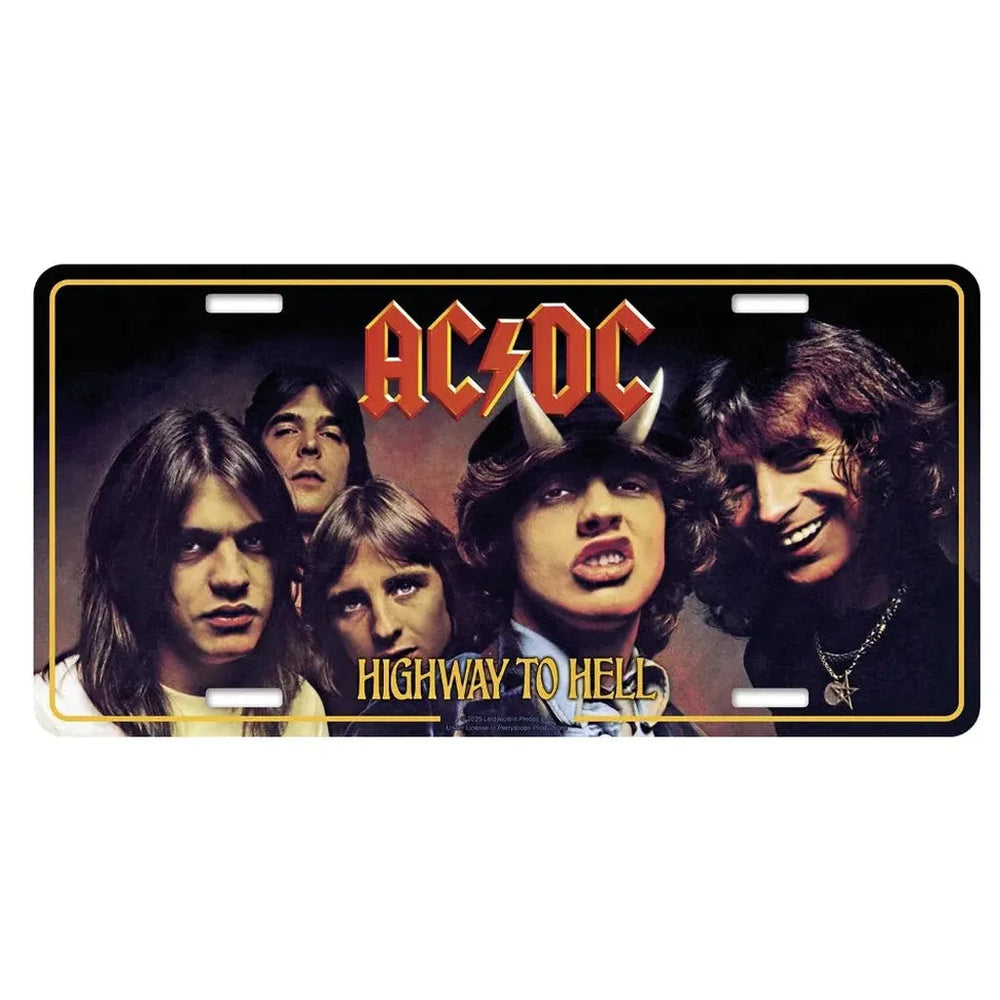 AC/DC Highway to hell sisustuskilpi – alumiini koristekilpi - Hoopee.fi