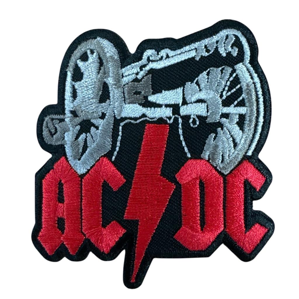 AC/DC - Kanuuna Brodeerattu Kangasmerkki / Patch 7 cm - Hoopee.fi