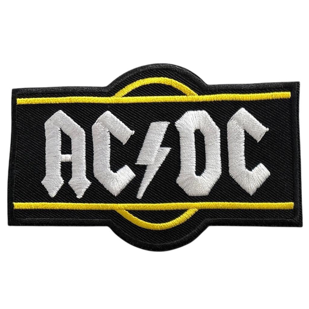 AC/DC - White logo hihamerkki - Hoopee.fi