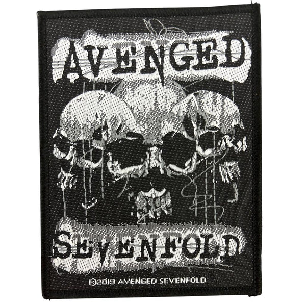 Avenged Sevenfold - 3 skulls hihamerkki - Hoopee.fi