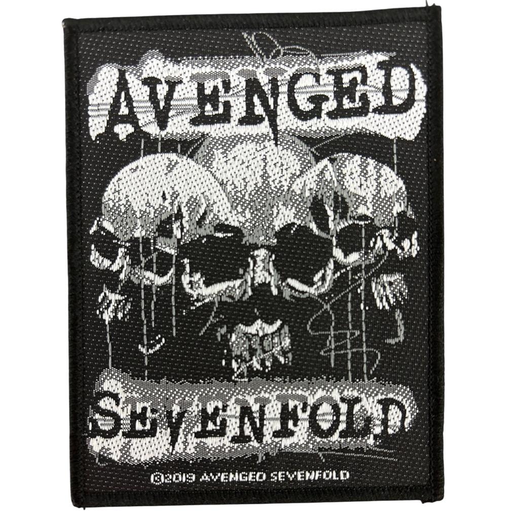Avenged Sevenfold - 3 skulls hihamerkki - Hoopee.fi