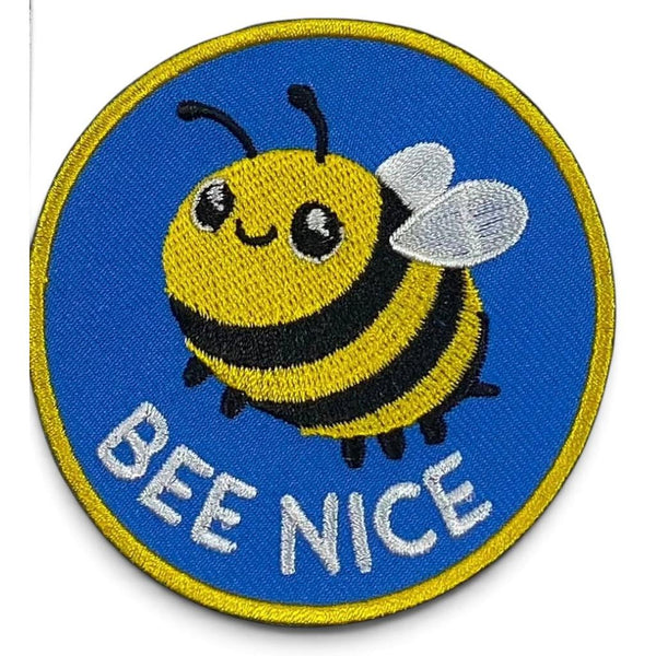 Bee nice kangasmerkki - Hoopee.fi