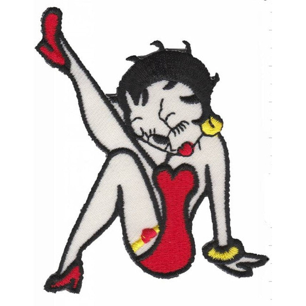 Betty Boop - Legs kangasmerkki - Hoopee.fi