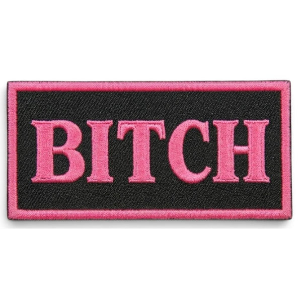 Bitch pinkki kangasmerkki - Hoopee.fi