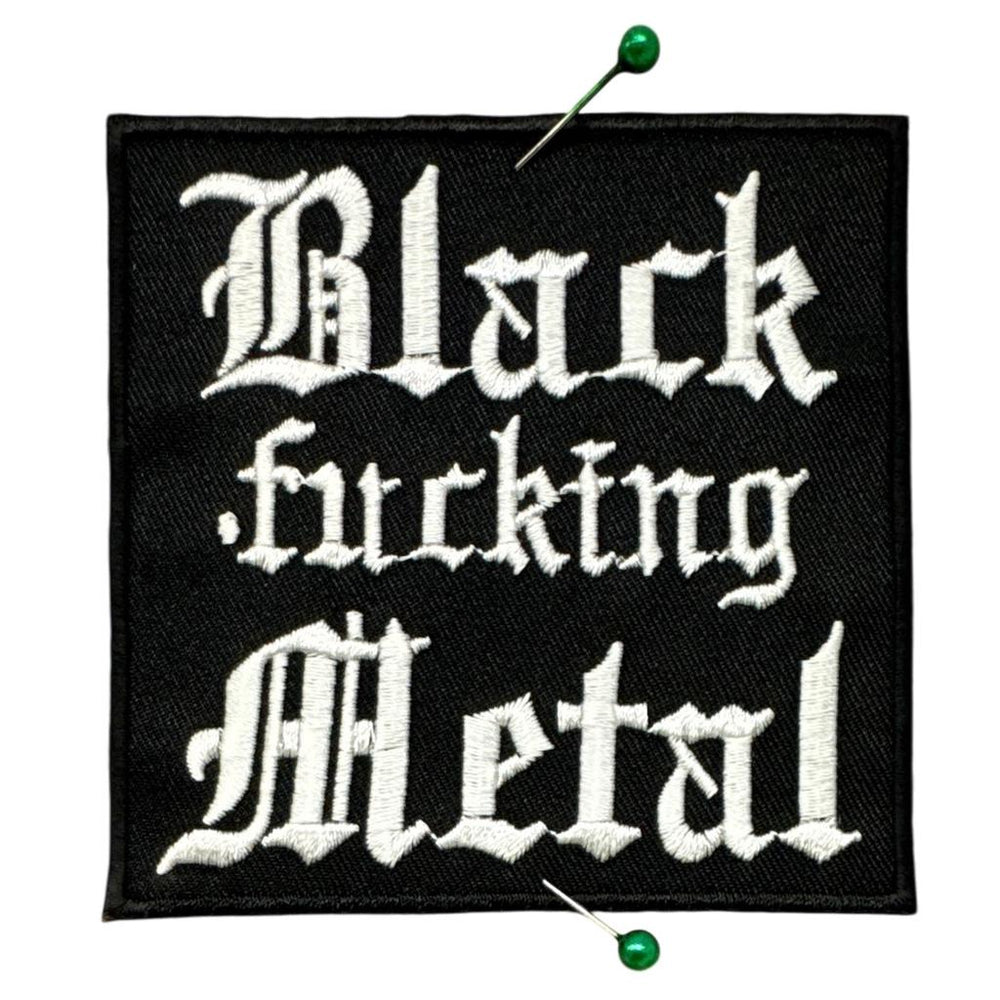 Black Fucking Metal Hihamerkki - Kangasmerkki - Hoopee.fi