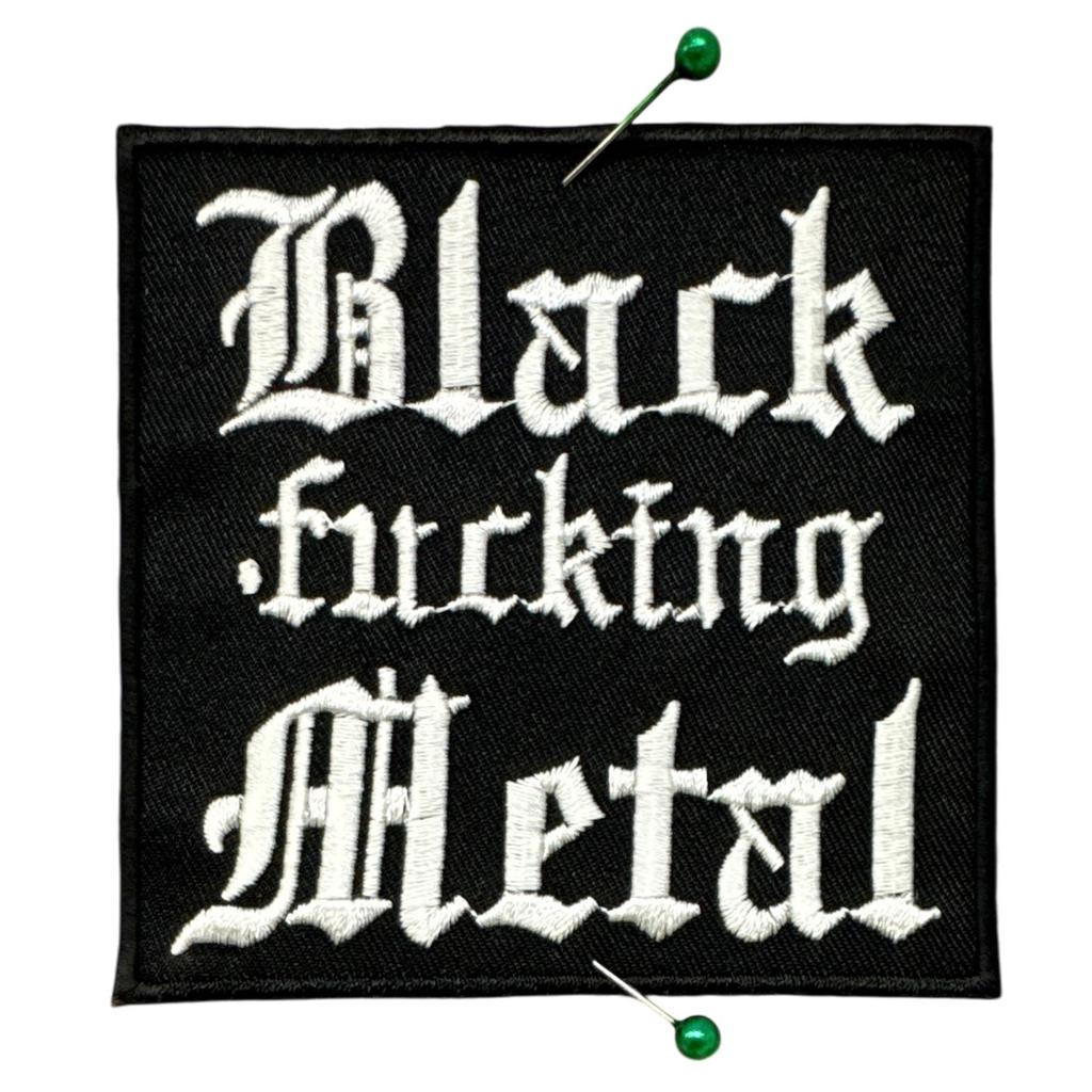 Black Fucking Metal Hihamerkki - Kangasmerkki - Hoopee.fi