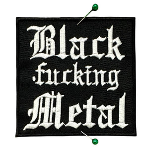 Black Fucking Metal Hihamerkki - Kangasmerkki - Hoopee.fi