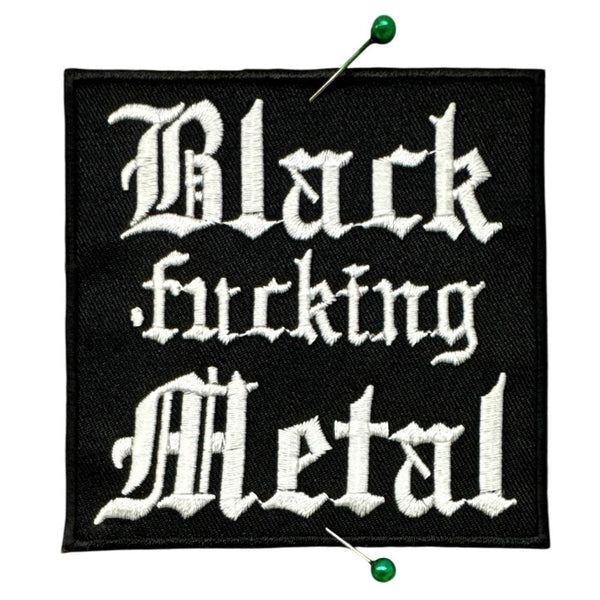 Black Fucking Metal Hihamerkki - Kangasmerkki - Hoopee.fi