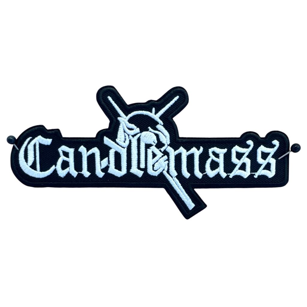 Candlemass - White logo hihamerkki - Hoopee.fi