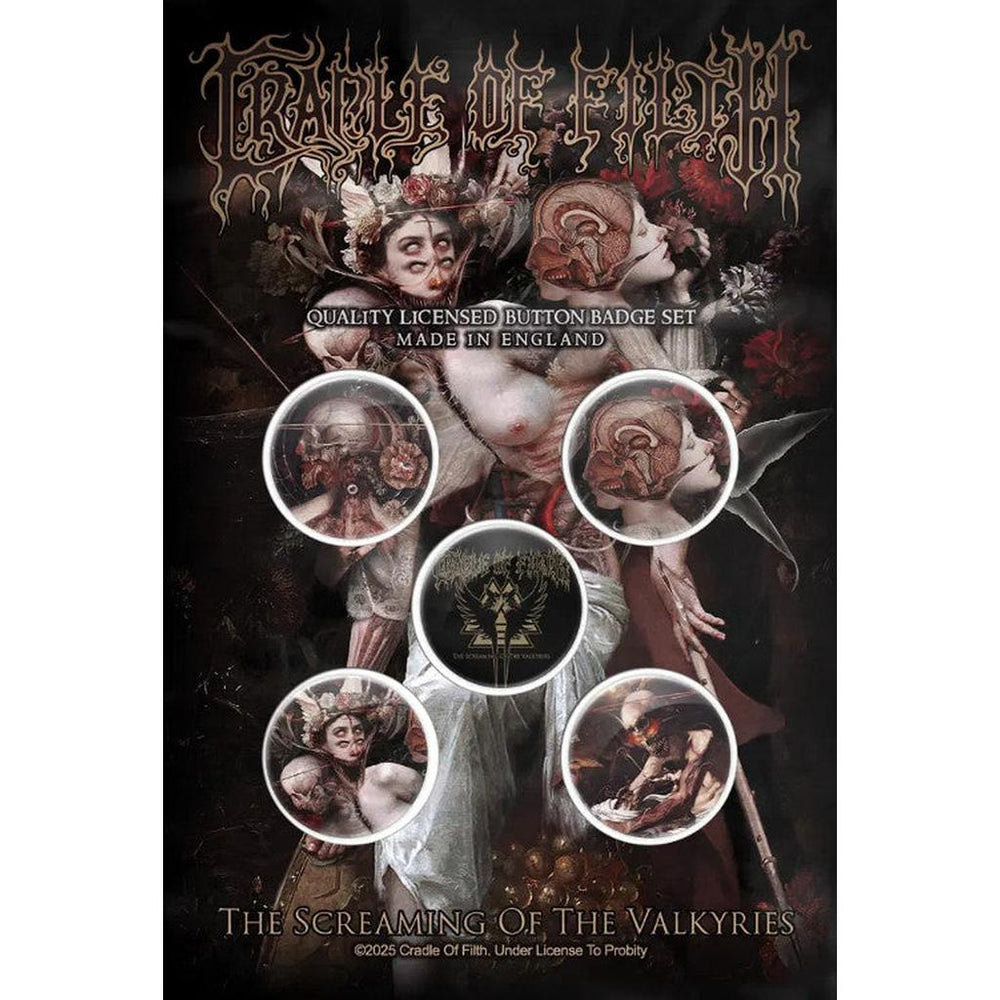 Cradle of Filth - Valkyries rintanappisetti - Hoopee.fi