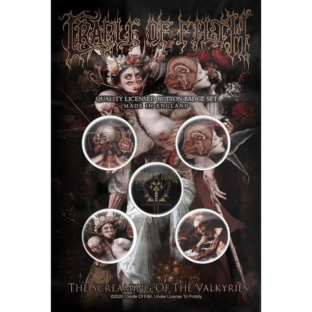 Cradle of Filth - Valkyries rintanappisetti - Hoopee.fi
