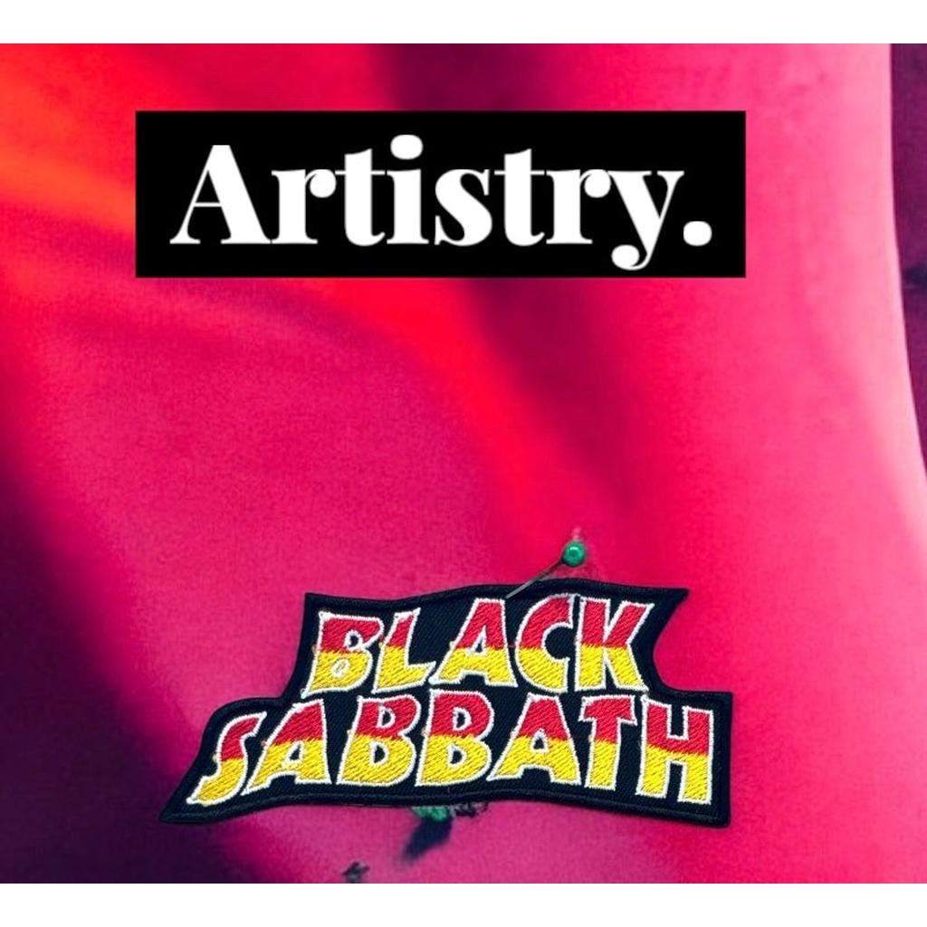 Black Sabbath - 2-row logo hihamerkki - Hoopee.fi