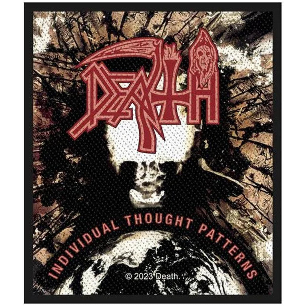 Death - Individual Thought Patterns Brodeerattu Hihamerkki / Patch 10 cm - Hoopee.fi