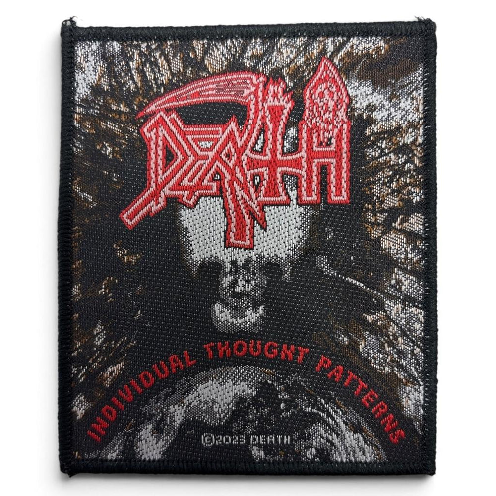 Death - Individual Thought Patterns Brodeerattu Hihamerkki / Patch 10 cm - Hoopee.fi