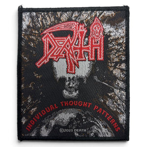 Death - Individual Thought Patterns Brodeerattu Hihamerkki / Patch 10 cm - Hoopee.fi