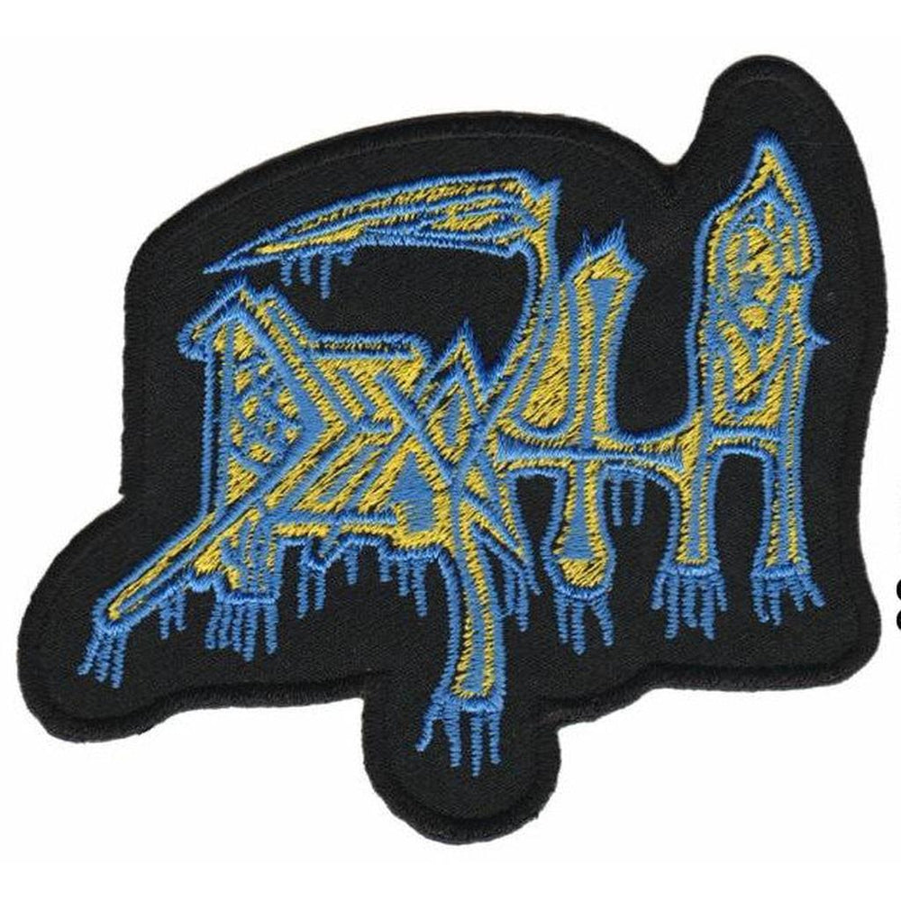 Death - Shaped Logo Brodeerattu Hihamerkki / Patch 8×9 cm - Hoopee.fi