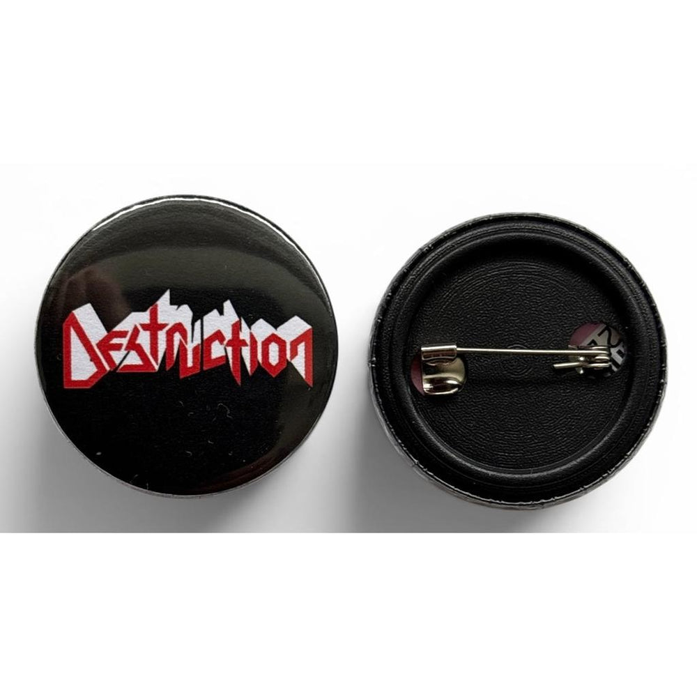 Destruction - Logo Rintanappi / Pin Badge 32 mm - Hoopee.fi