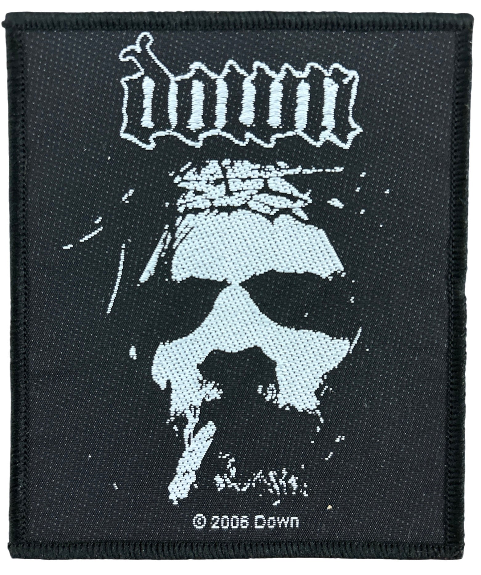 Down - Face kudottu hihamerkki - Hoopee.fi