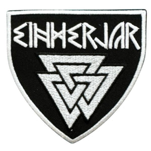Einherjer - Shield Shaped hihamerkki - Hoopee.fi