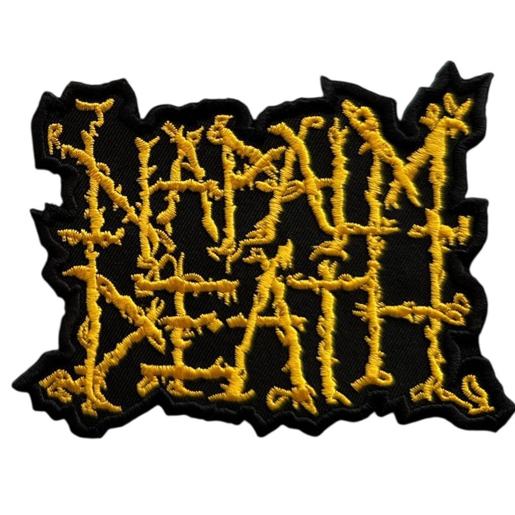 Napalm Death - Yellow logo hihamerkki - Hoopee.fi