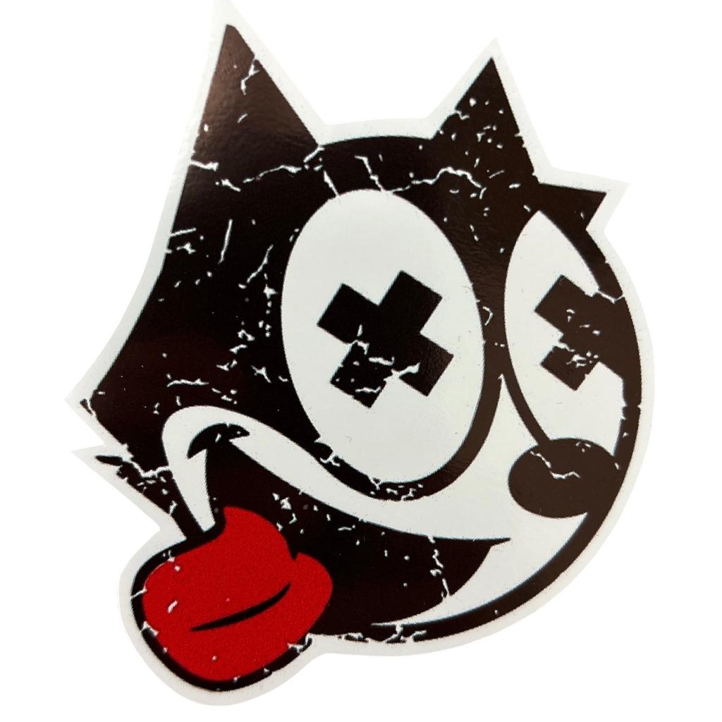 Felix the Cat - XX Eyes Vinyylitarra / Sticker 8×10 cm - Hoopee.fi