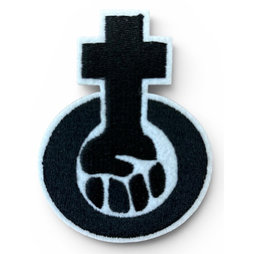 Feministi - Brodeerattu Hihamerkki / Patch 8 cm - Hoopee.fi