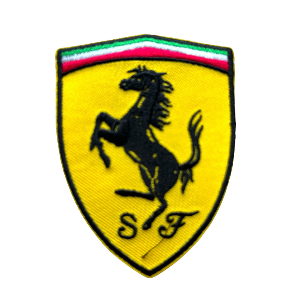 Ferrari kangasmerkki pienempi 4×5,5 cm - Hoopee.fi