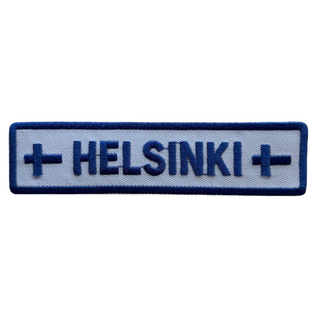 Helsinki sini-valko kangasmerkki - Hoopee.fi