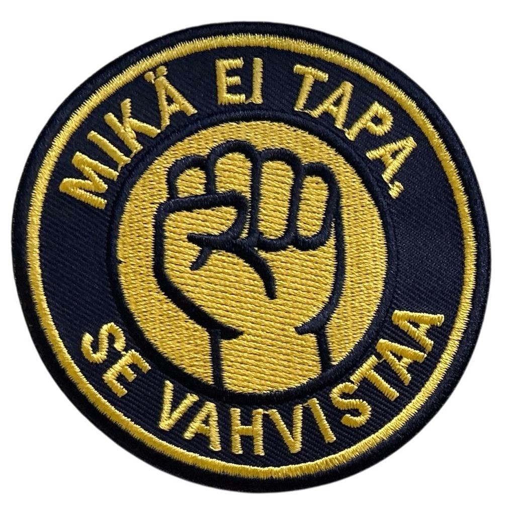Mikä ei tapa sini-kelta kangasmerkki - Hoopee.fi