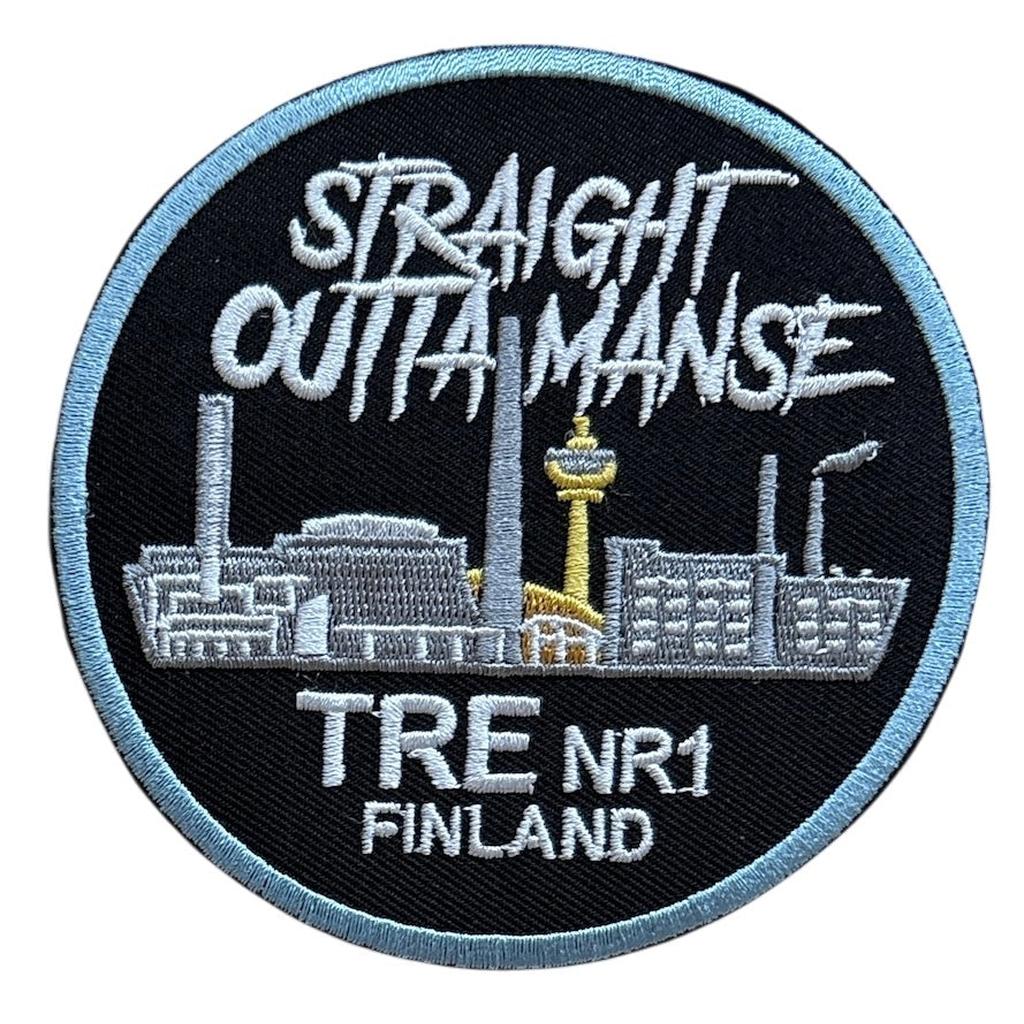 Straight outta Tampere kangasmerkki - Hoopee.fi
