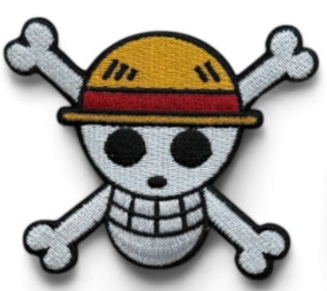 Straw Hat Pirates Jolly Roger kangasmerkki - Hoopee.fi
