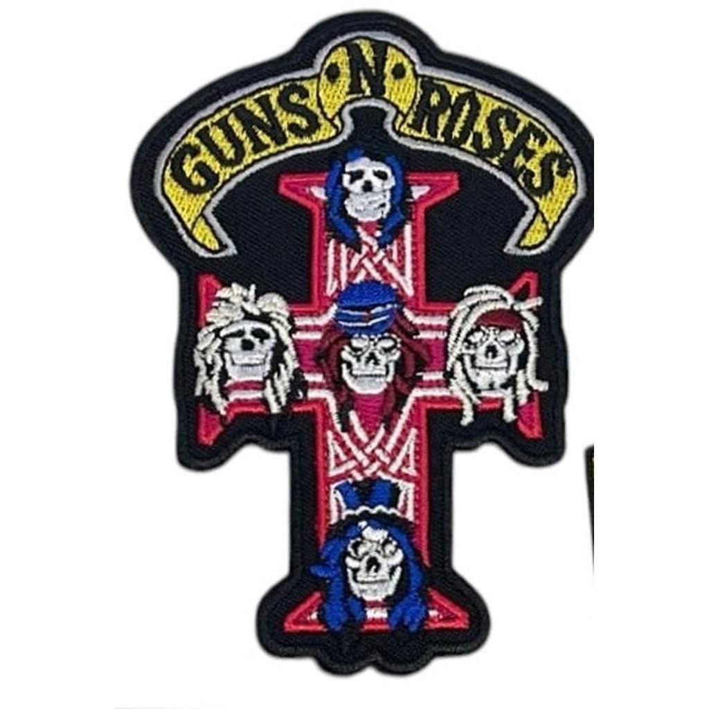 Guns n Roses - Skulls on cross hihamerkki - Hoopee.fi