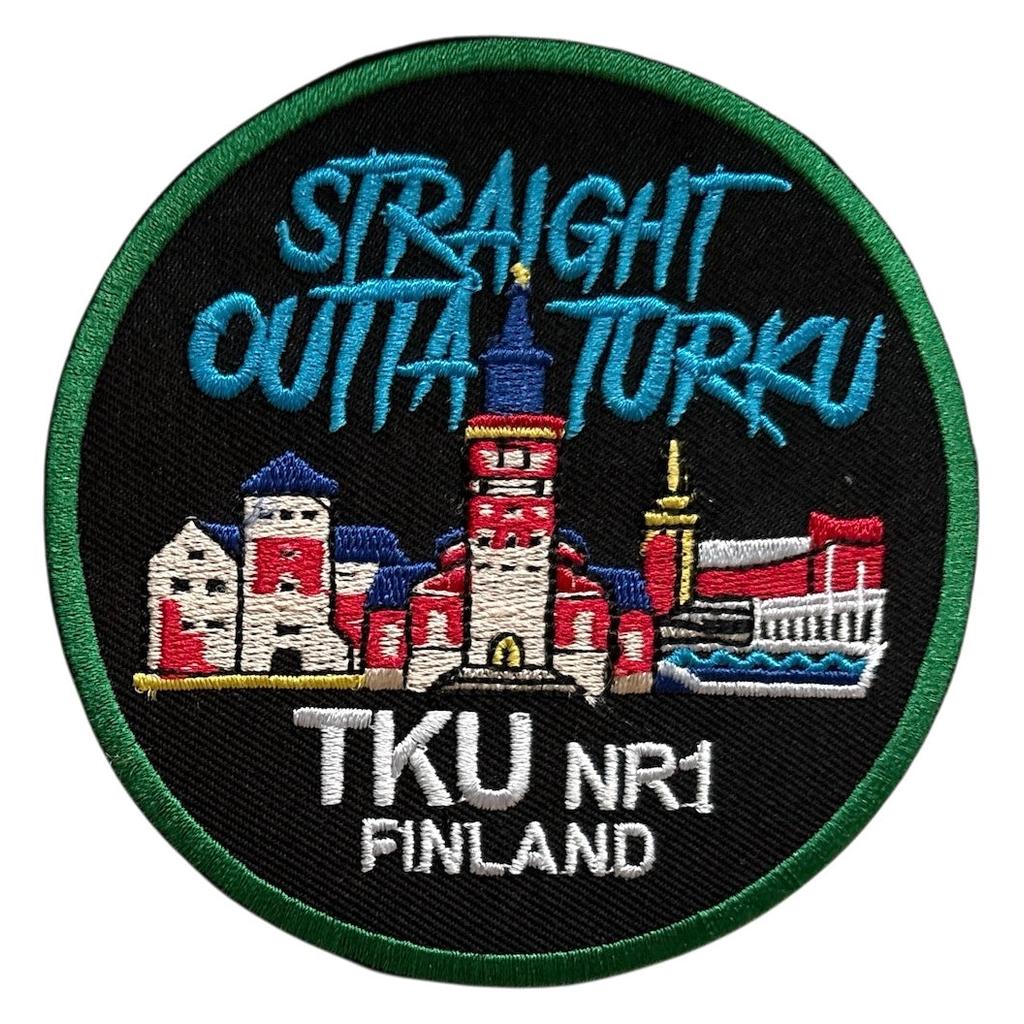 Straight outta Turku kangasmerkki - Hoopee.fi