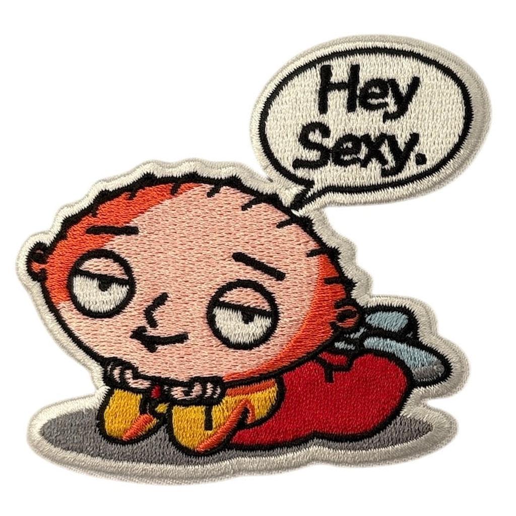 Family Guy Stewie - Hey sexy kangasmerkki - Hoopee.fi