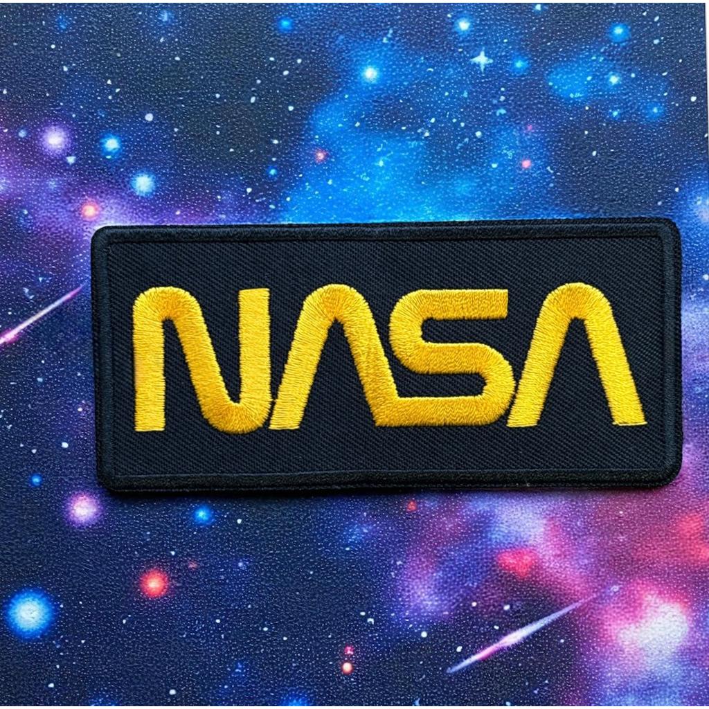 Nasa - Golden logo kangasmerkki - Hoopee.fi