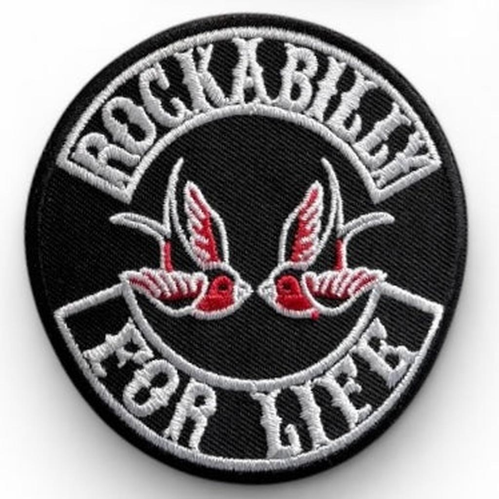Rockabilly for life kangasmerkki