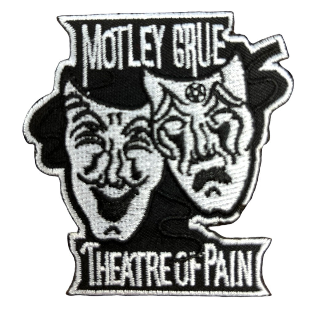 Mötley Crue - Theatre of pain musta-valko hihamerkki - Hoopee.fi